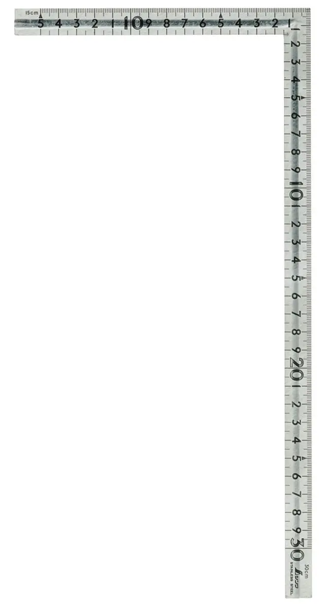 Shinwa Sokutei Curved Scale 30cm Stainless Steel Grooved Small | Precise DIY Tool - view 3