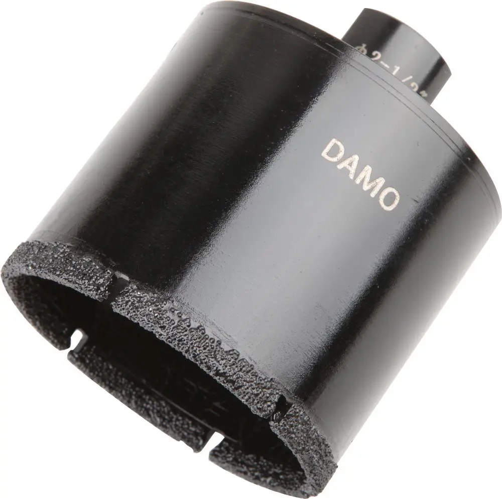 DAMO 2-1/2 inch Diamond Core Drill Bit for Porcelain, Ceramic, Tile, Quartzite, Granite, Marble, Stone & Brick | Vacuum Brazed Tech - main product image