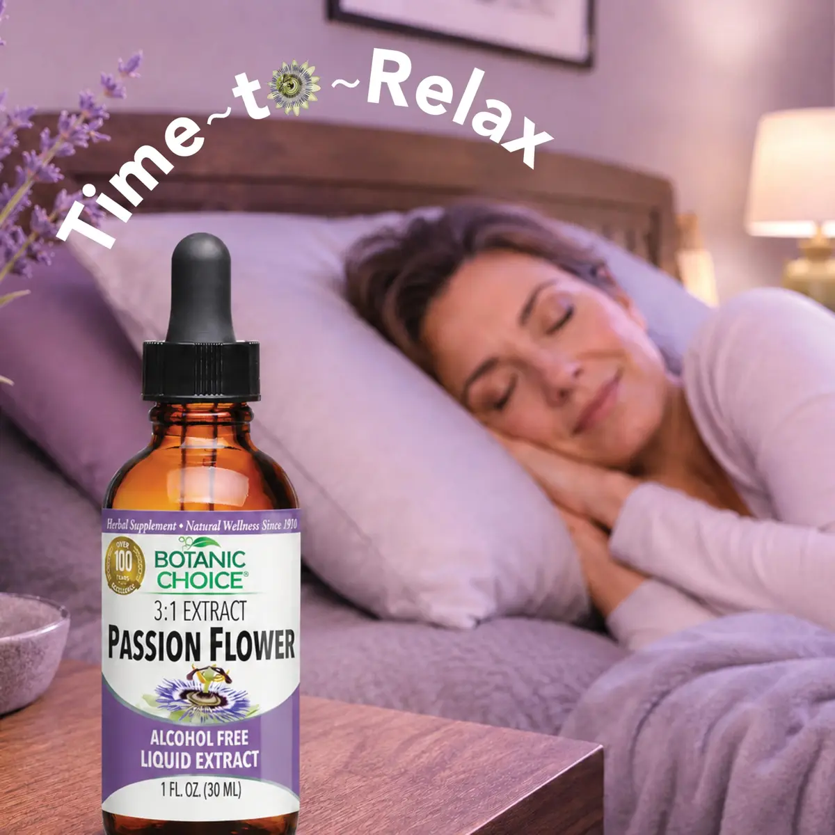 Botanic Choice Passion Flower Liquid Extract, Classic Calming Herb | Alcohol-Free, 1 Fl Oz - view 8