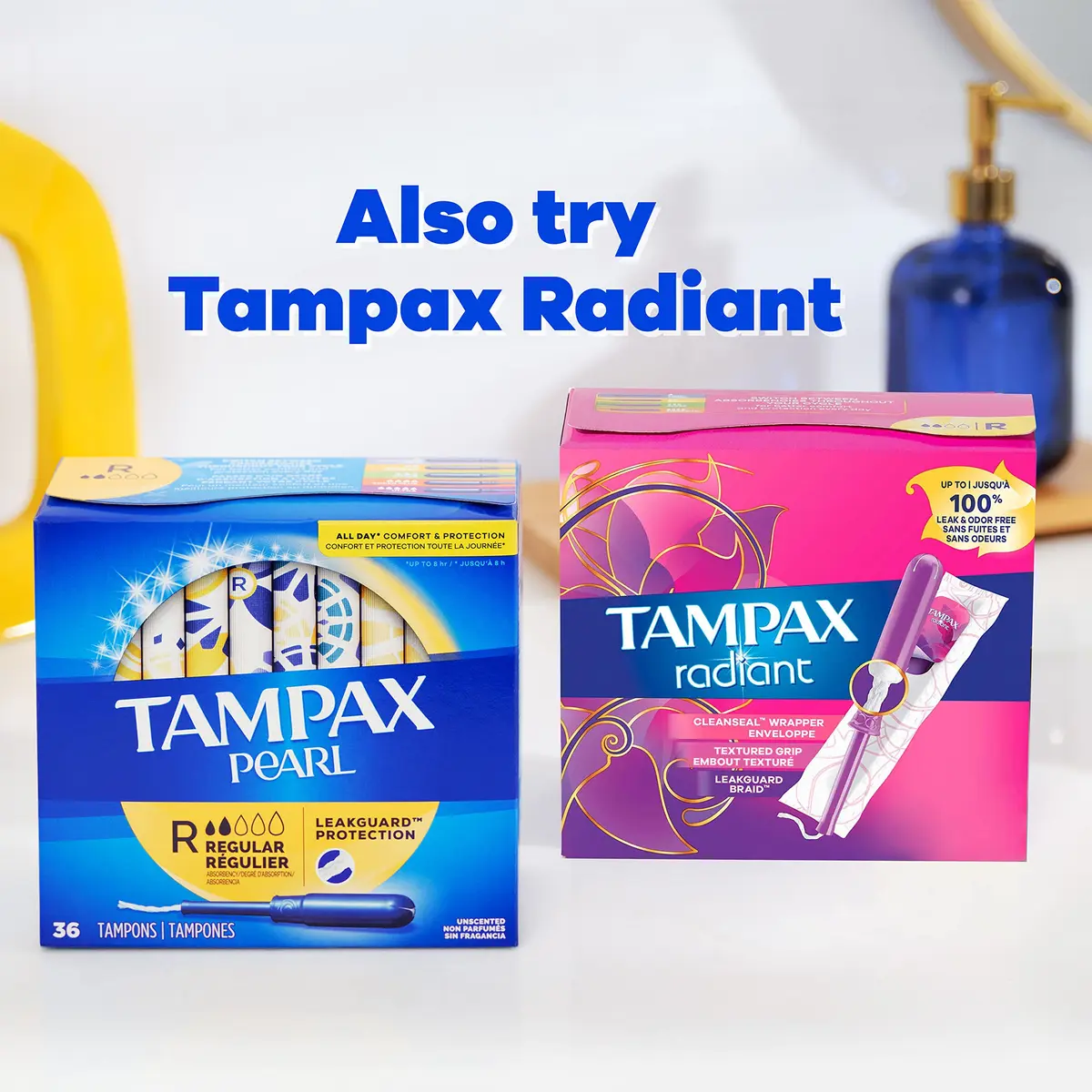 Tampax Pearl Tampons Regular Absorbency Unscented 36 Count | High Performance Protection - view 7