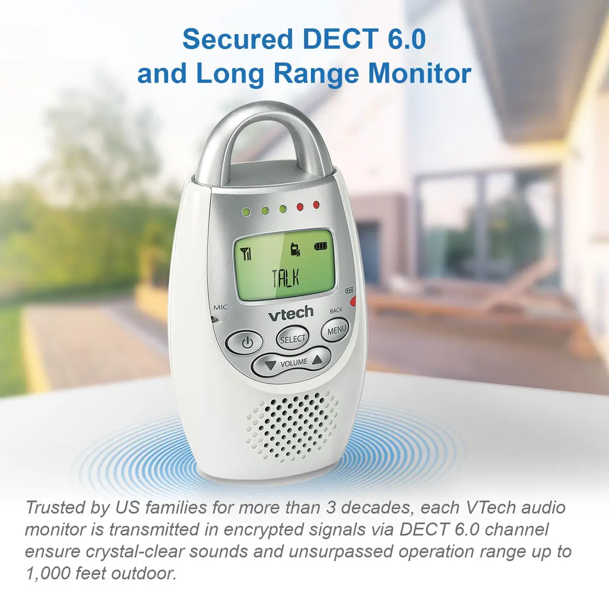 VTech Digital Audio Baby Monitor with 1,000 ft Range | Clear Sound & Night Light - view 5