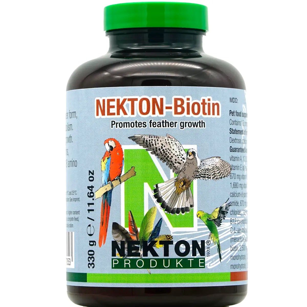 Nekton Biotin Bird Feathering Supplement 330g (11.64oz) | Promotes Healthy Plumage - main product image