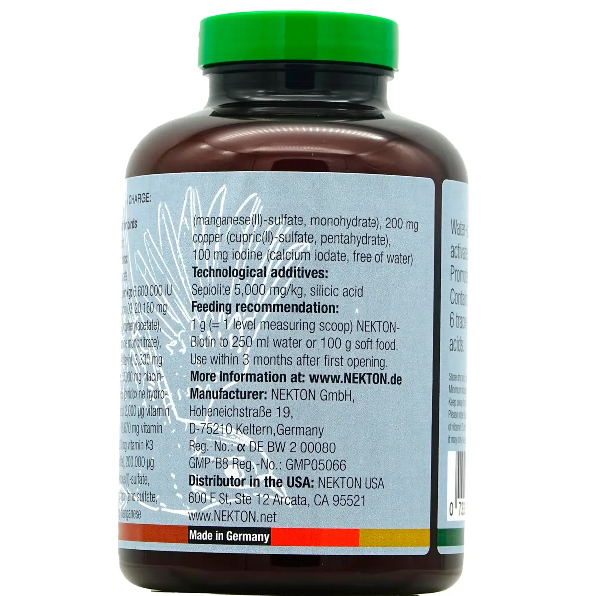 Nekton Biotin Bird Feathering Supplement 330g (11.64oz) | Promotes Healthy Plumage - view 3