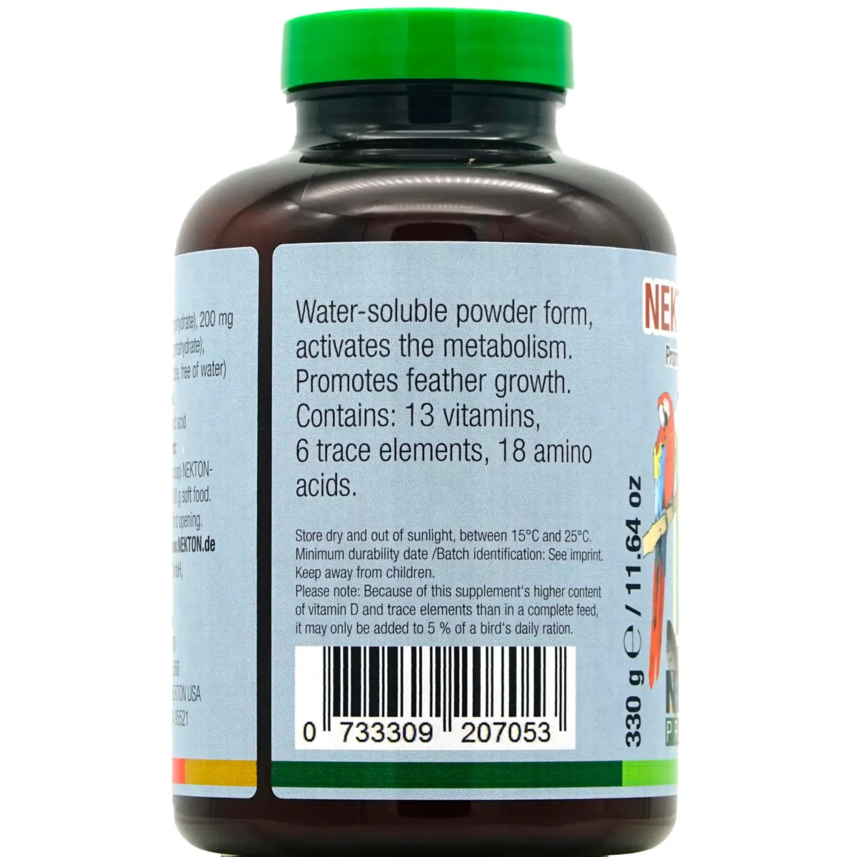 Nekton Biotin Bird Feathering Supplement 330g (11.64oz) | Promotes Healthy Plumage - view 4