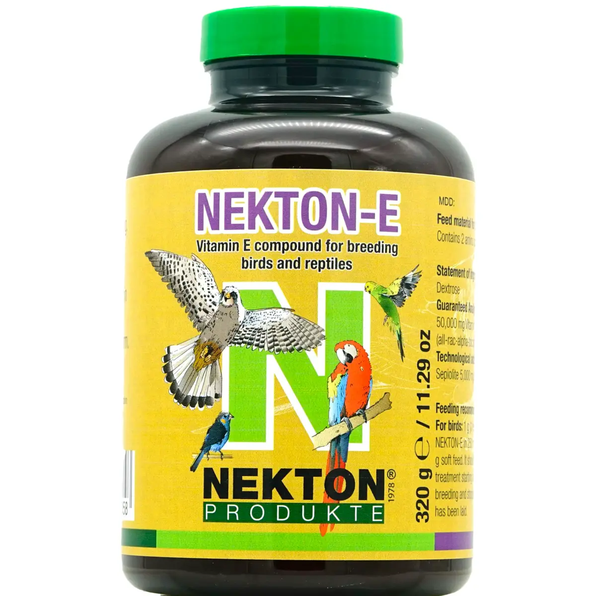 Nekton E Vitamin E Supplement for Birds, 320gm (11.29 oz) | Supports Health & Fertility - main product image
