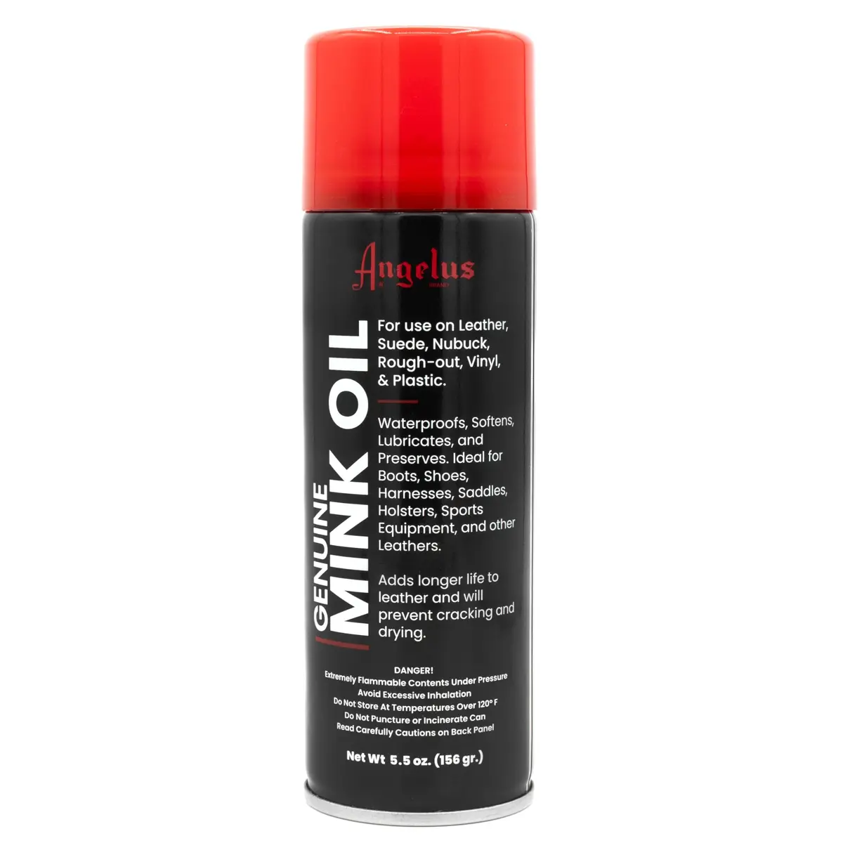 Angelus Mink Oil Conditioner Spray 156g (5.5 oz) | Premium Leather Care for Shoes, Boots, and Saddles - main product image