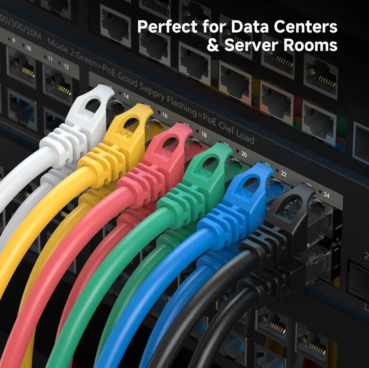 Cable Matters 3 ft White Cat 6 Ethernet Cable | 10Gbps Snagless Network Patch - view 8