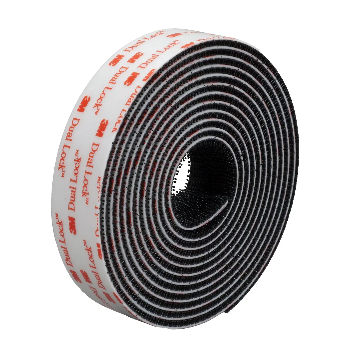 3M Dual Lock Reclosable Fasteners Heavy Duty Industrial Use Black TB3550 1" x 10 ft | Super strength, reusable, indoor/outdoor - main product image