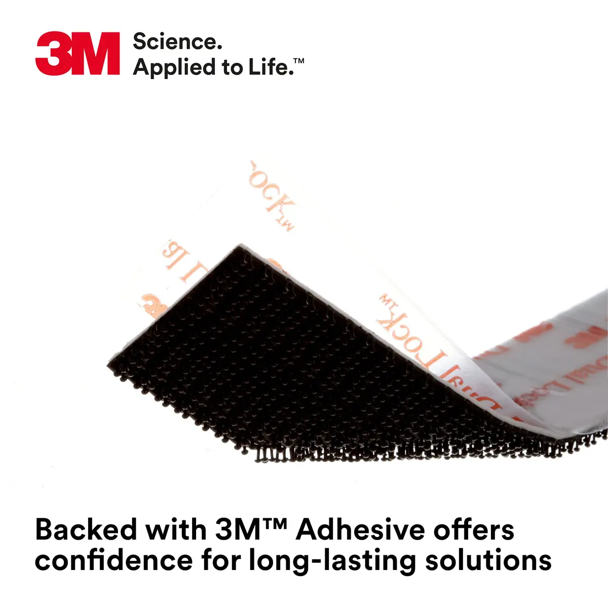 3M Dual Lock Reclosable Fasteners Heavy Duty Industrial Use Black TB3550 1" x 10 ft | Super strength, reusable, indoor/outdoor - view 4