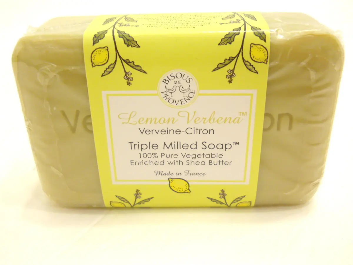 Bisous De Provence Lemon Verbena Verveine-Citron Triple Milled Soap 200g (7 Oz) | Authentic French Soap - main product image