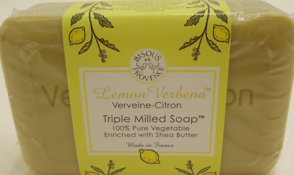 Bisous De Provence Lemon Verbena Verveine-Citron Triple Milled Soap 200g (7 Oz) | Authentic French Soap - view 2