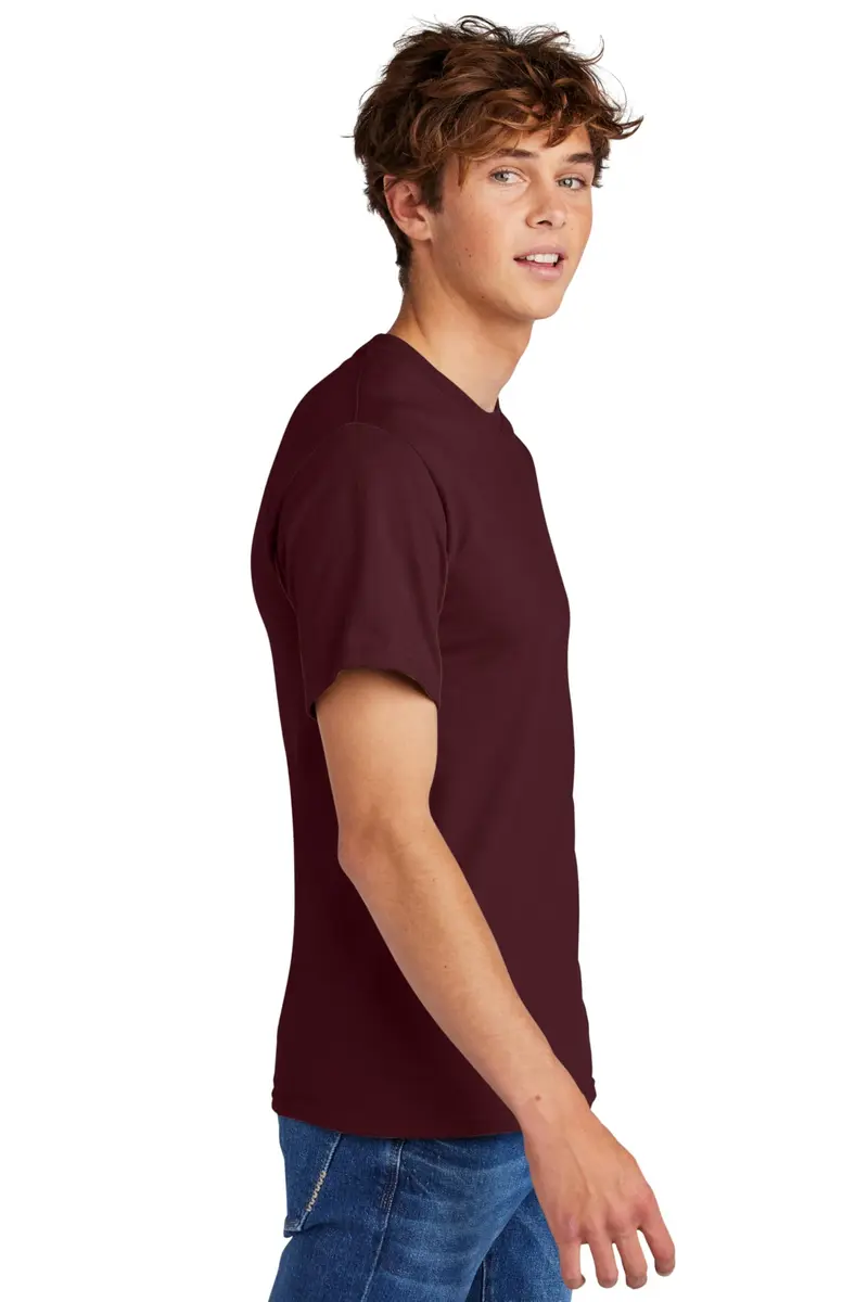 Port & Company Essential Heavyweight Cotton T-Shirt 5XL Athletic Maroon | Breathable & Durable - view 5