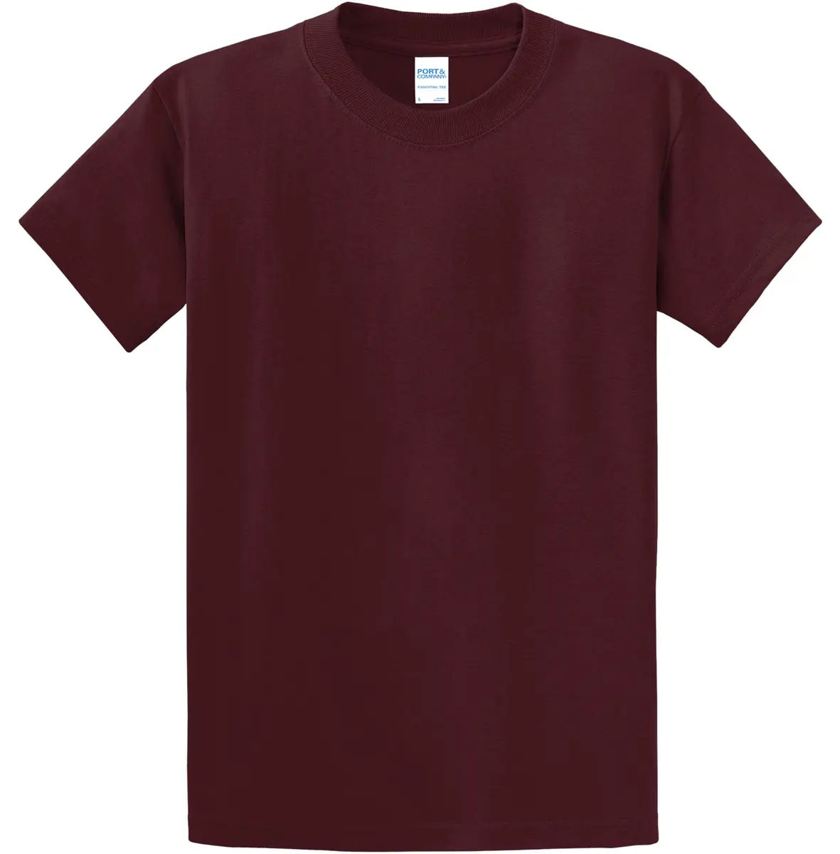 Port & Company Essential Heavyweight Cotton T-Shirt 5XL Athletic Maroon | Breathable & Durable - view 6