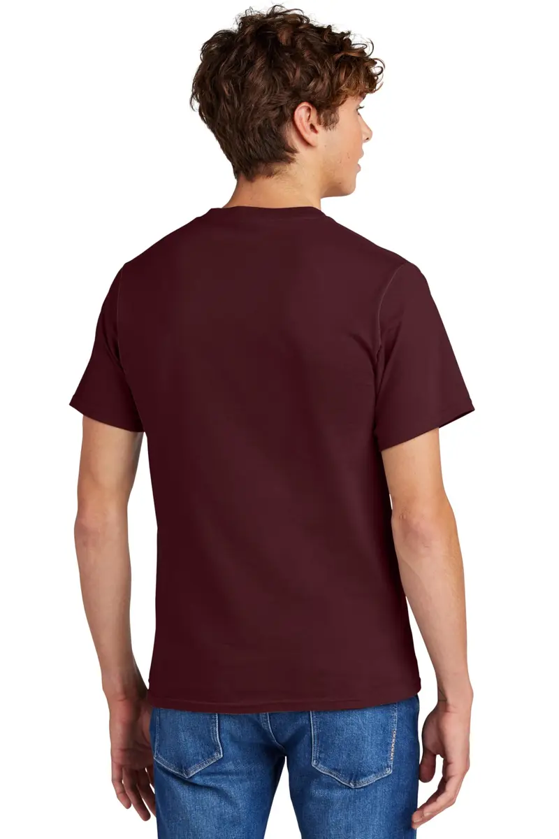 Port & Company Essential Heavyweight Cotton T-Shirt 5XL Athletic Maroon | Breathable & Durable - view 2
