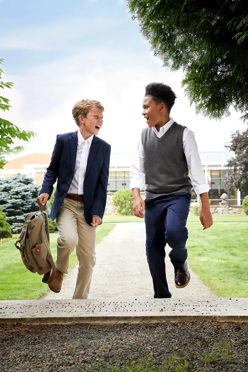 French Toast Boys Long Sleeve Oxford Shirt (Standard & Husky), White, 18 | Classic schoolwear for all seasons - view 6
