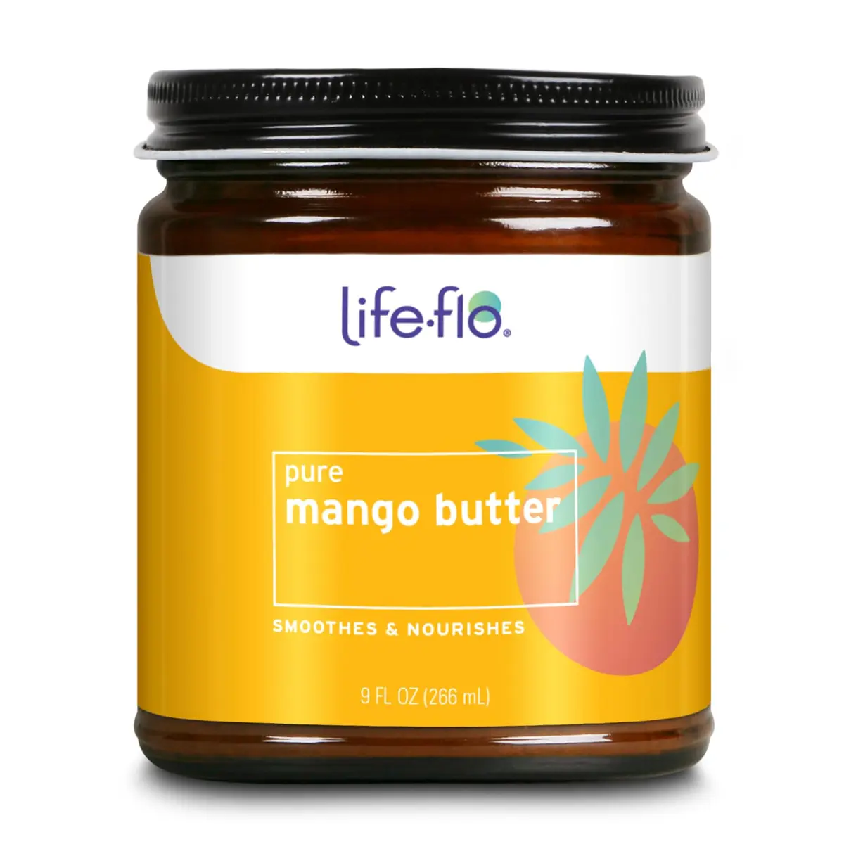 LIFE-FLO Mango Butter 9oz | Nourishing Moisturizer for Dry Skin, Hair & Nails - main product image