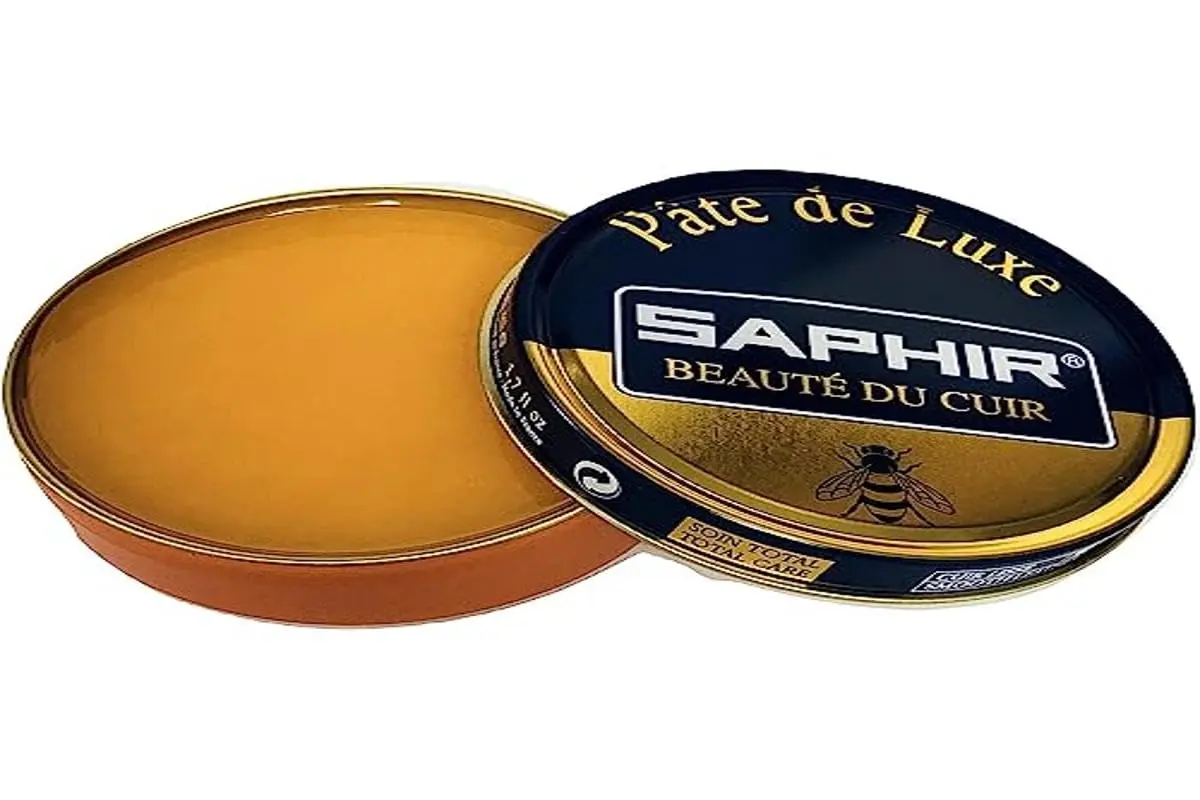 Saphir Beauté du Cuir Pate De Luxe Wax Shoe Polish 50ml (1.7 fl oz) | Natural Shine & Protection for Smooth Leather - main product image