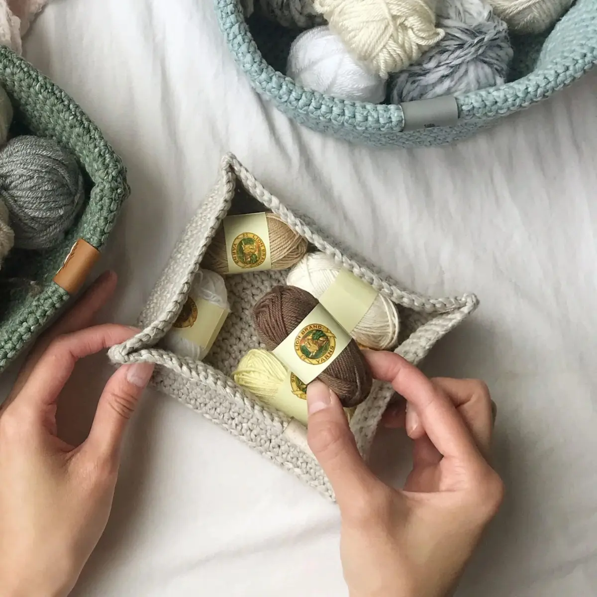 Lion Brand Yarn BonBons Yarn Pack Party | 8 Mini Skeins, 26m (28yd) Each | Assorted Colors for Amigurumi & Crafts - view 5