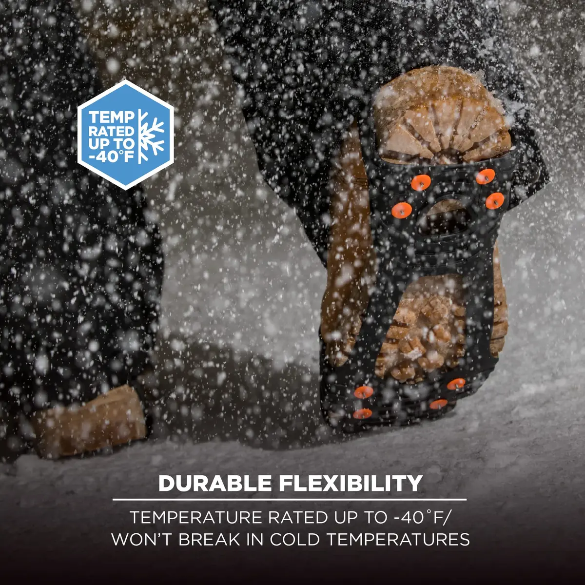 Ergodyne TREX 6300 Slip-On Traction Cleats for Snow and Ice XX-Large | Rugged Carbon Steel Spikes - view 5