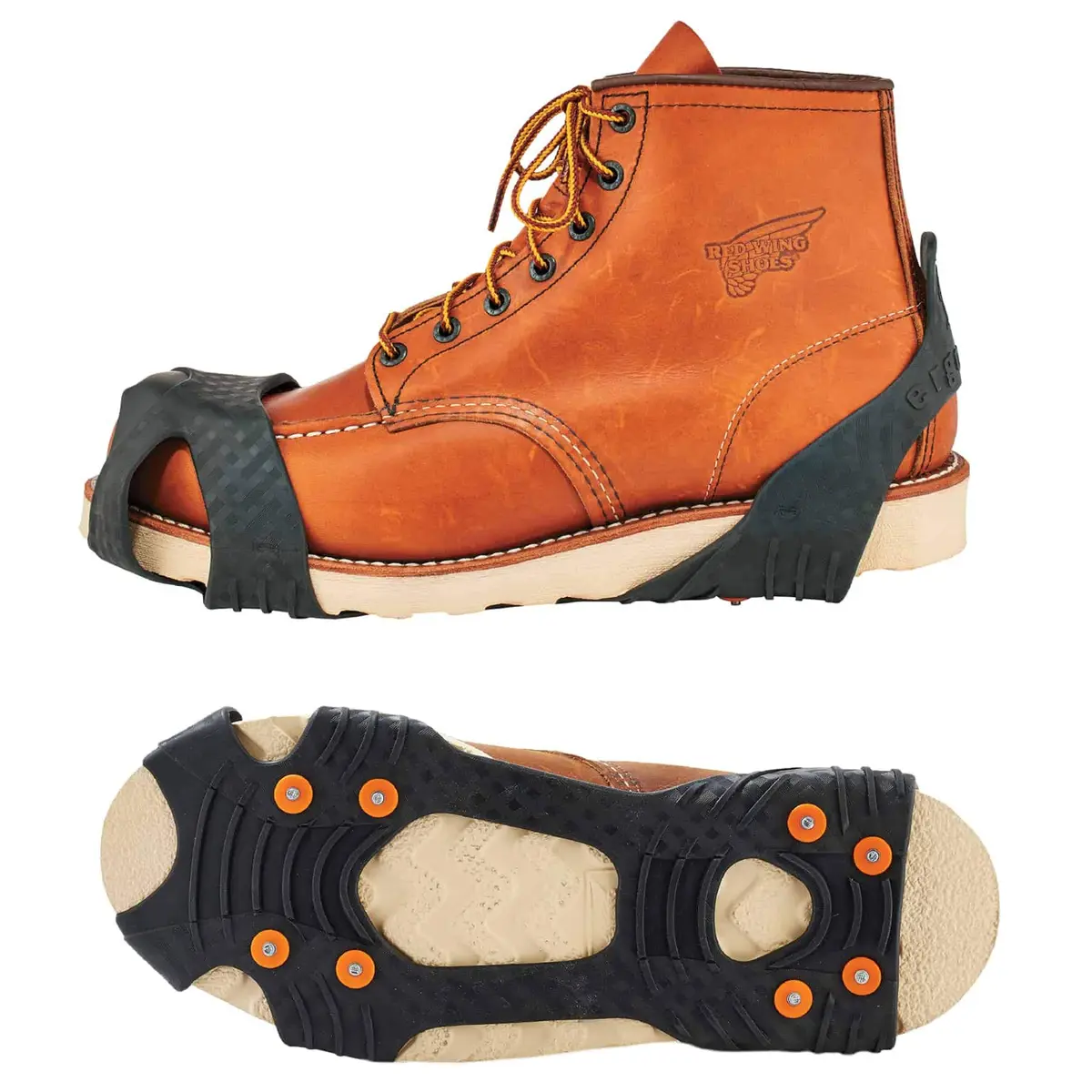 Ergodyne TREX 6300 Slip-On Traction Cleats for Snow and Ice XX-Large | Rugged Carbon Steel Spikes - view 7