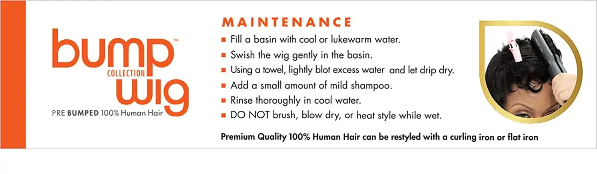 Sensationnel FAB FRINGE Pre Bumped 100% Human Hair Wig 16 inches (40.6 cm) | Unique Style - view 4