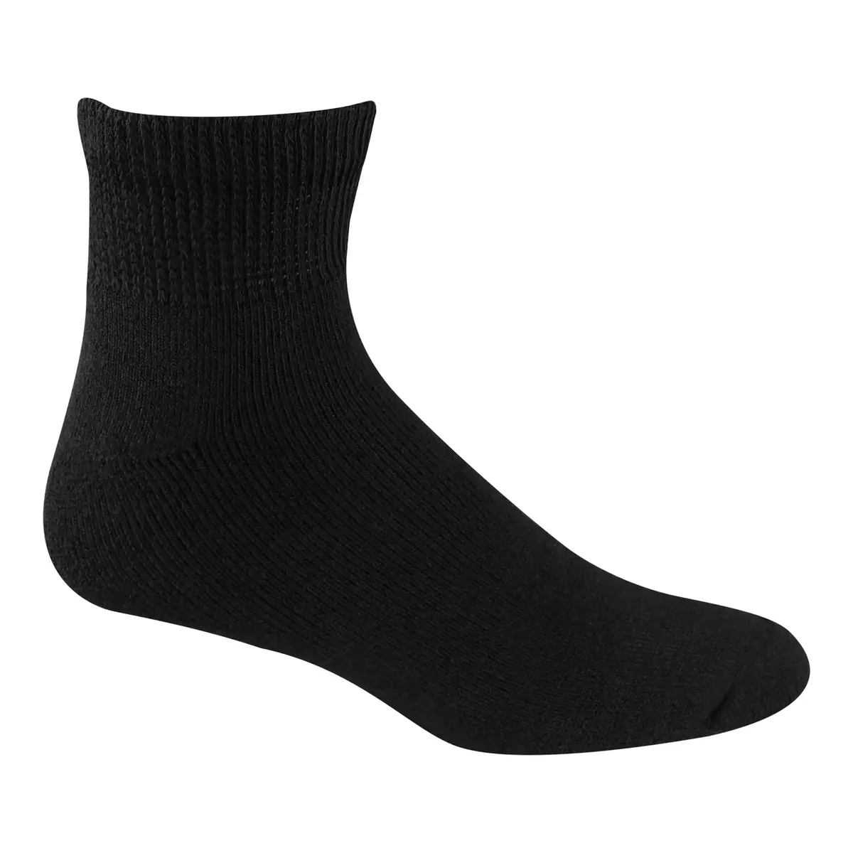 Dr. Scholl's Unisex Diabetic Ankle Socks, Half Cushion, Moisture Control, Black | Support Circulation & Comfort - main product image