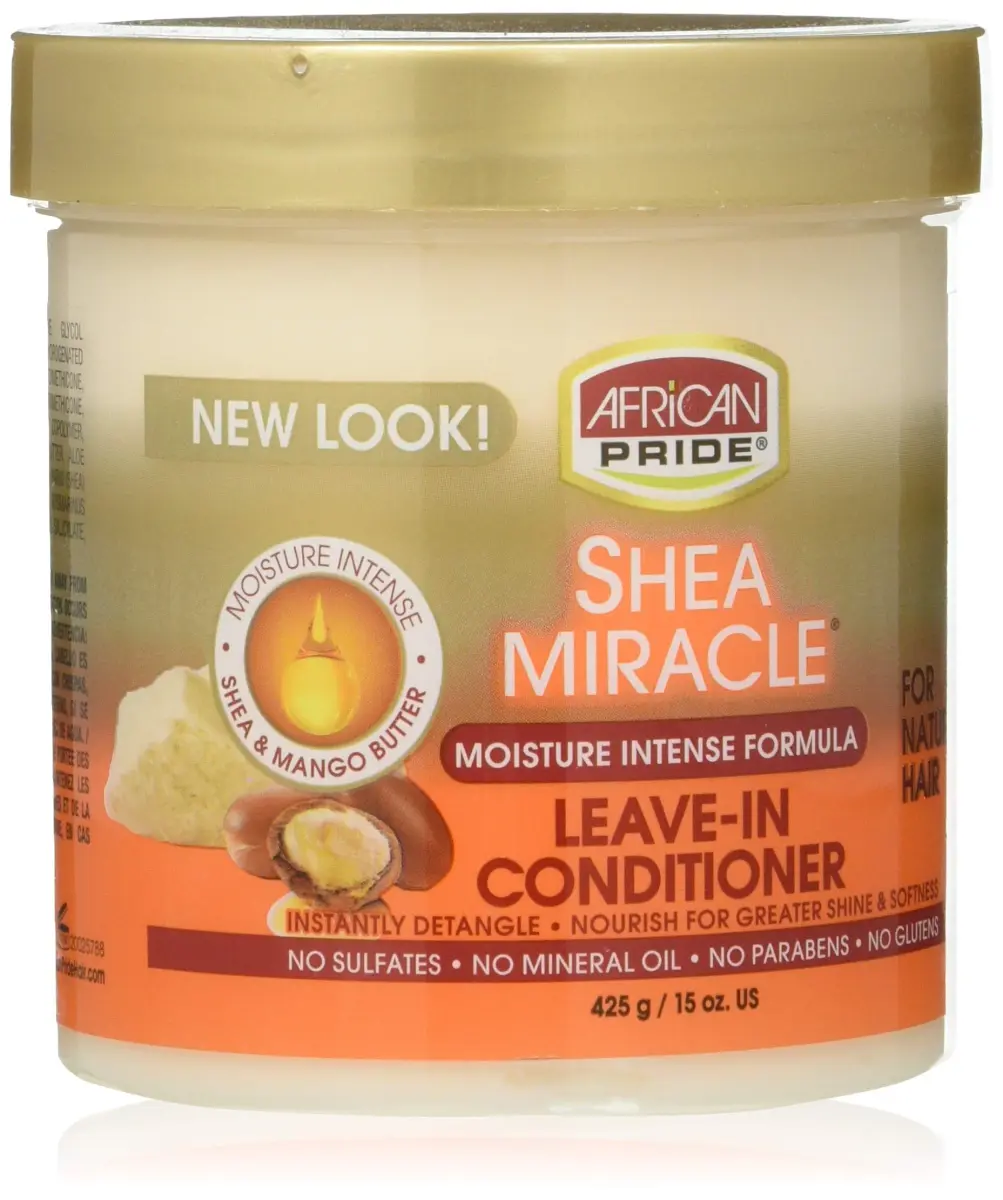 African Pride Shea Butter Miracle Leave-in Conditioner 425ml (15 Fl Oz) | Detangles Curls for Shine & Softness - main product image