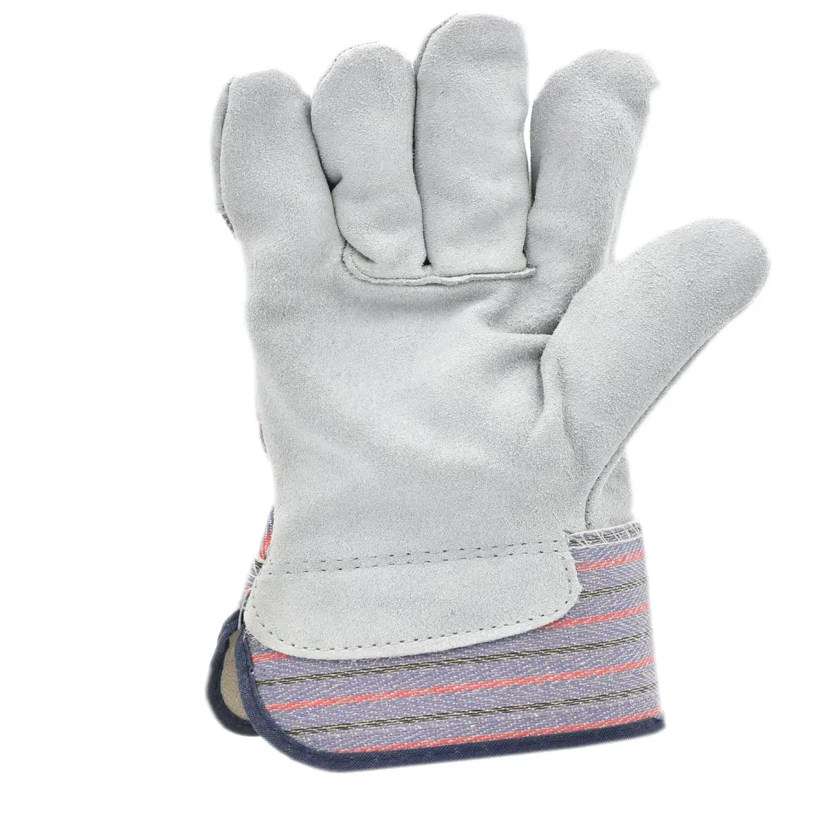 G & F Products Leather Palm Work Gloves 60-Pair | Heavy-Duty & Durable, Safety Cuff, Grey - view 6