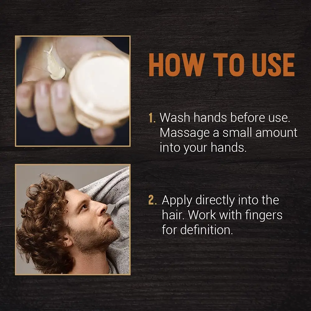 Woody's Styling Cream for Men, Flexible Hold, Controls Curly & Wavy Hair, 96g (3.4 oz) | Healthy Shine Finish - view 6