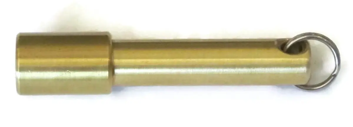 Highlandhawker Rare Earth N52 Neodymium Keychain Magnet 10 lb Pull Strength | Brass Casing, 0.75" x 2.5" (1.9cm x 6.35cm) - view 4