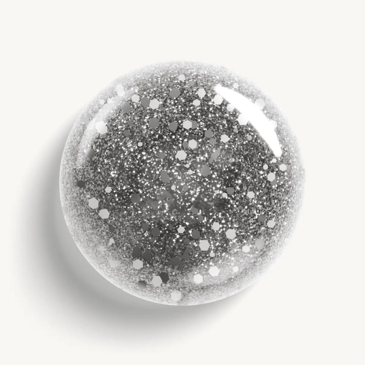 essie Silver Glitter Nail Polish 0.46 fl oz | Vegan, Flawless, Trendy - view 2