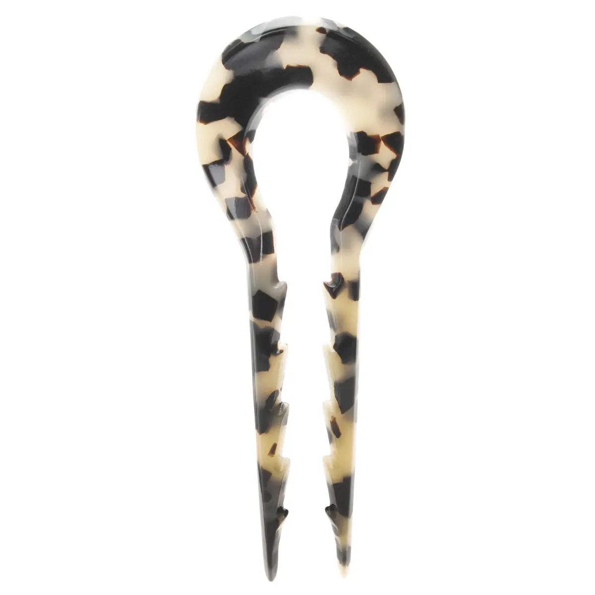 France Luxe Notched Chignon Pin Ivory Tokyo | Handmade in France for Secure Hold - main product image