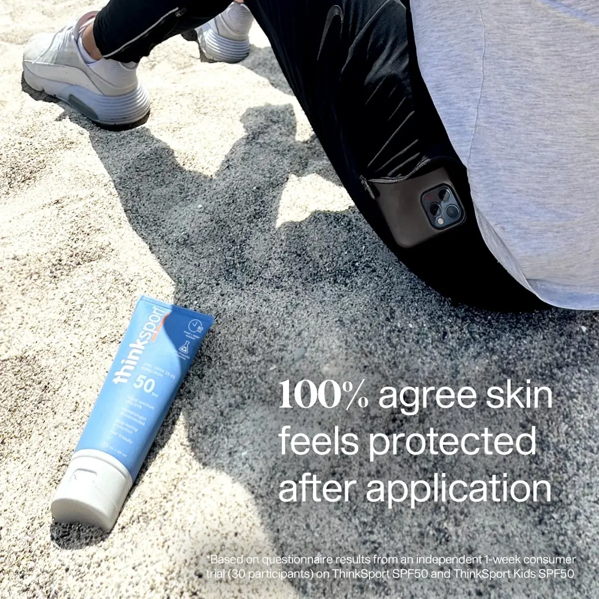 Thinksport Mineral Sunscreen SPF 50+ Zinc Oxide, Water Resistant, 3 Fl Oz | Reef-Safe, Natural Protection for Sensitive Skin - view 3