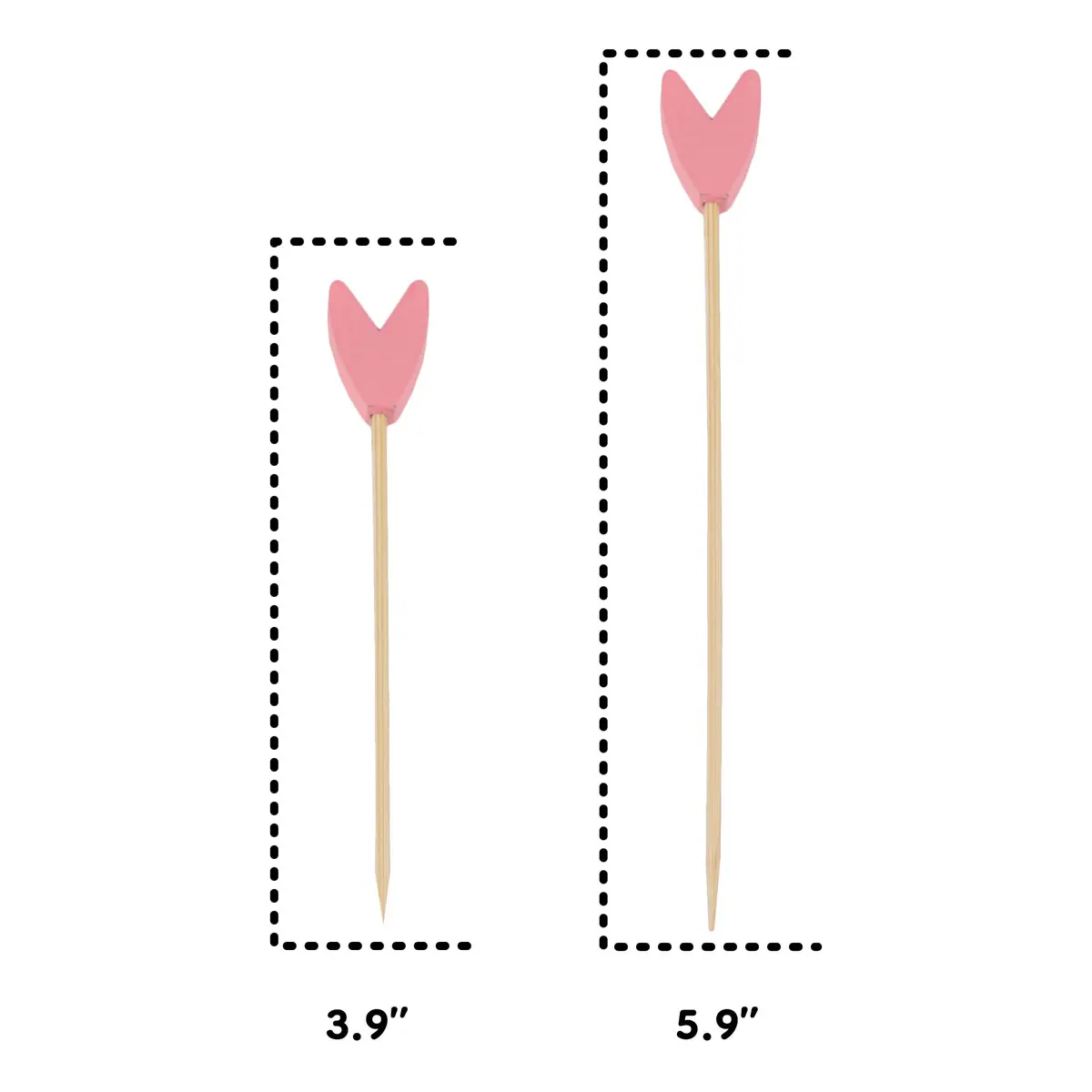 BambooMN Premium 5.9" White Tulip Cocktail Picks for Events | Eco-Friendly, Elegant, Disposable (70-120 chars) - view 2