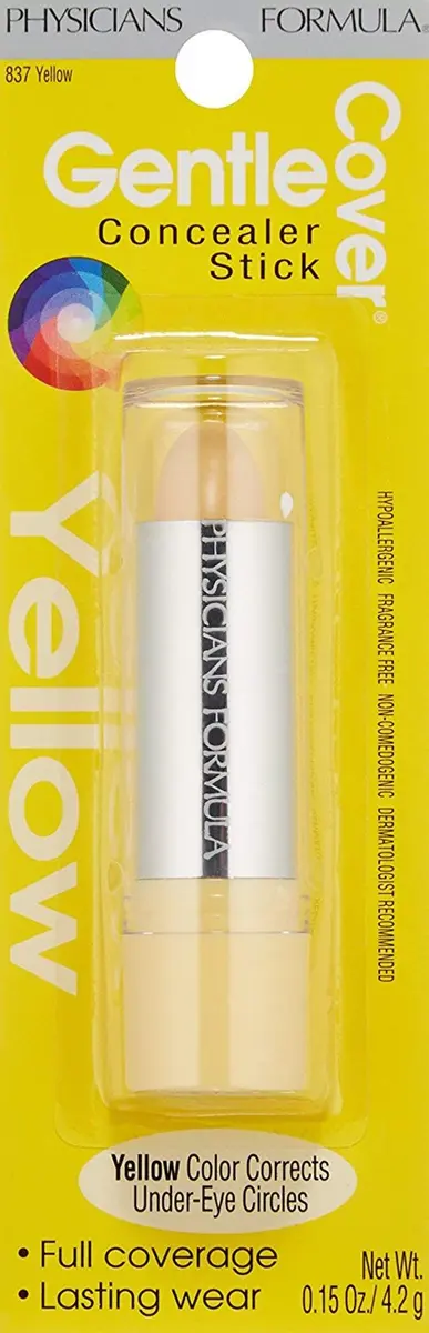Physicians Formula Gentle Cover Concealer Stick, Yellow for Blemishes & Under-Eye Circles - view 3