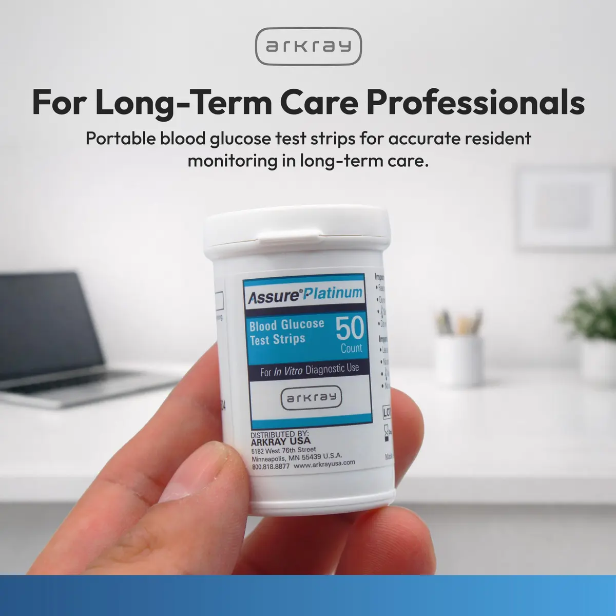 Arkray Assure Platinum Blood Glucose Test Strips 50 Count | No Coding, Fast 7-Second Results, Compatible with Assure Platinum Meter - view 7