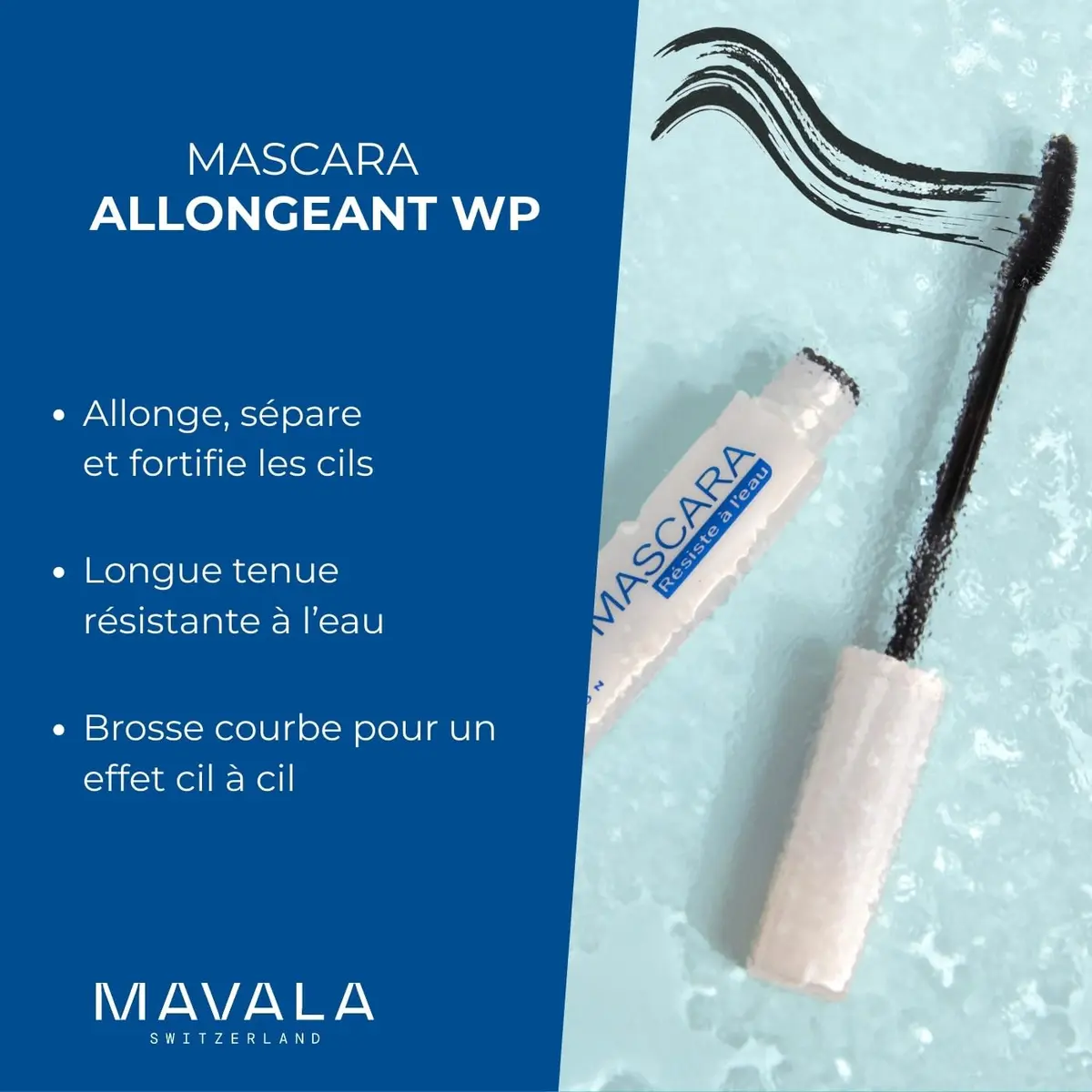 Mavala Waterproof Mascara Black 10ml (0.32 fl oz) | Defines and Smoothes Lashes - view 7