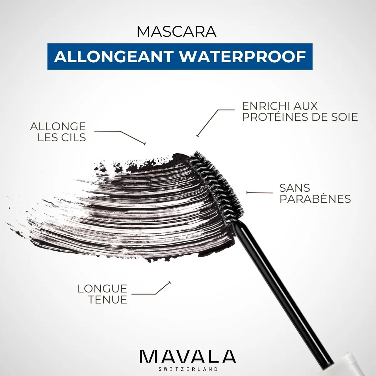 Mavala Waterproof Mascara Black 10ml (0.32 fl oz) | Defines and Smoothes Lashes - view 4