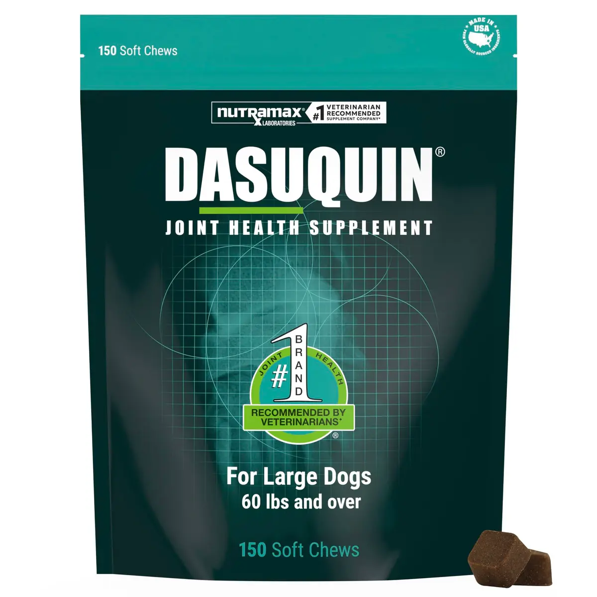 Nutramax Dasuquin Joint Support for Large Dogs 150 Soft Chews | Supports Healthy Joints & Cartilage - main product image