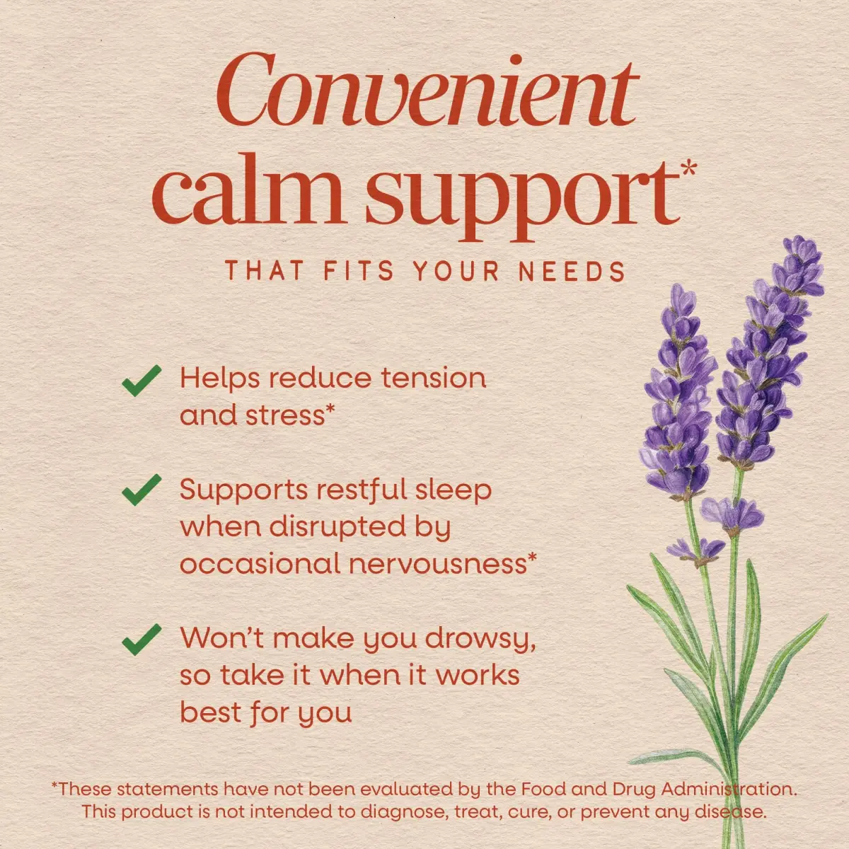 Nature's Way CalmAid Lavender Oil Supplement 30 ct | Clinically Studied Silexan Lavender Oil for Calm & Stress Support - view 3