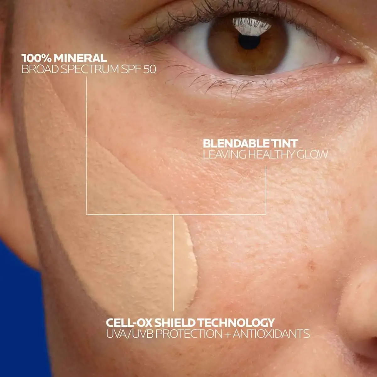 La Roche-Posay Anthelios Tinted Mineral Sunscreen Face SPF 50 50ml (1.7 Fl Oz) | Broad Spectrum UVA/UVB Protection - view 2