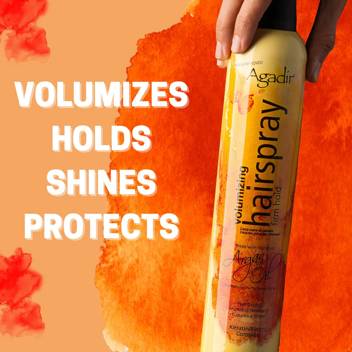 Agadir Volumizing Firm Hold Hair Spray 310.53ml (10.5 oz) | Humidity Resistant - view 4