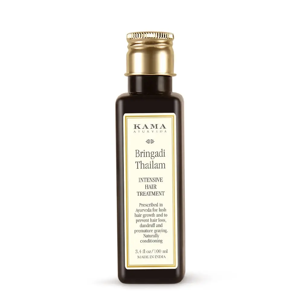 Kama Ayurveda Bringadi Intensive Hair Treatment 100ml | Ayurvedic Hair Growth Oil for All Hair Types - main product image