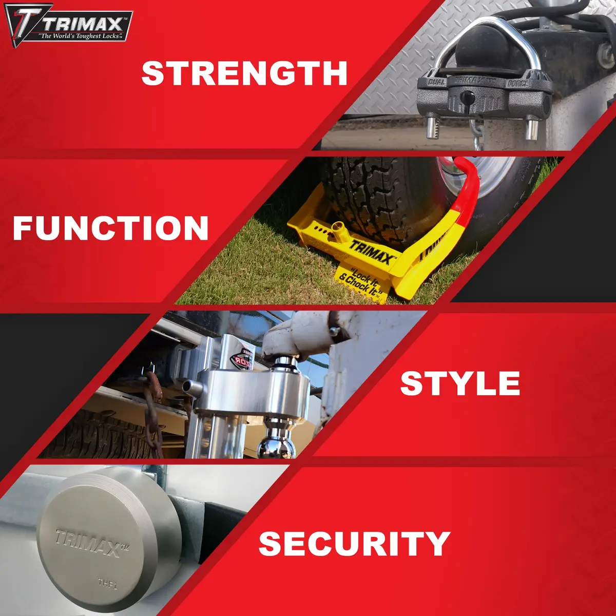Trimax TRZ6AL Razor XTR 6" Adjustable Drop Hitch | 10,000 LB Capacity, Polished Aluminum - view 5