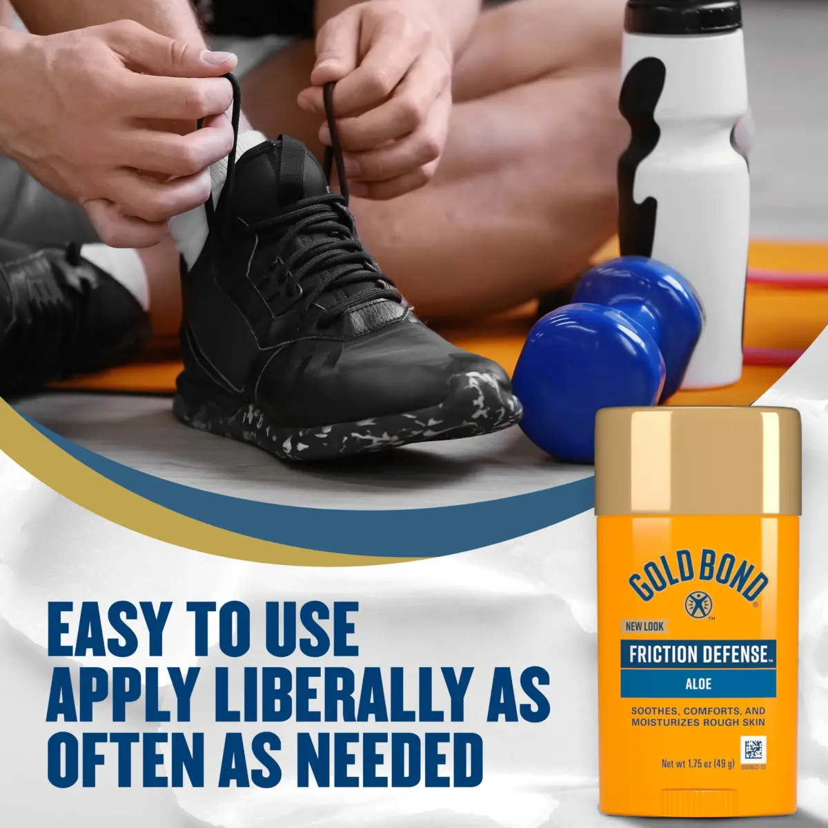 Gold Bond Friction Defense Stick with Aloe 1.75 oz (51.7 ml) | Anti-Chafing Stick for Sensitive Skin - view 7