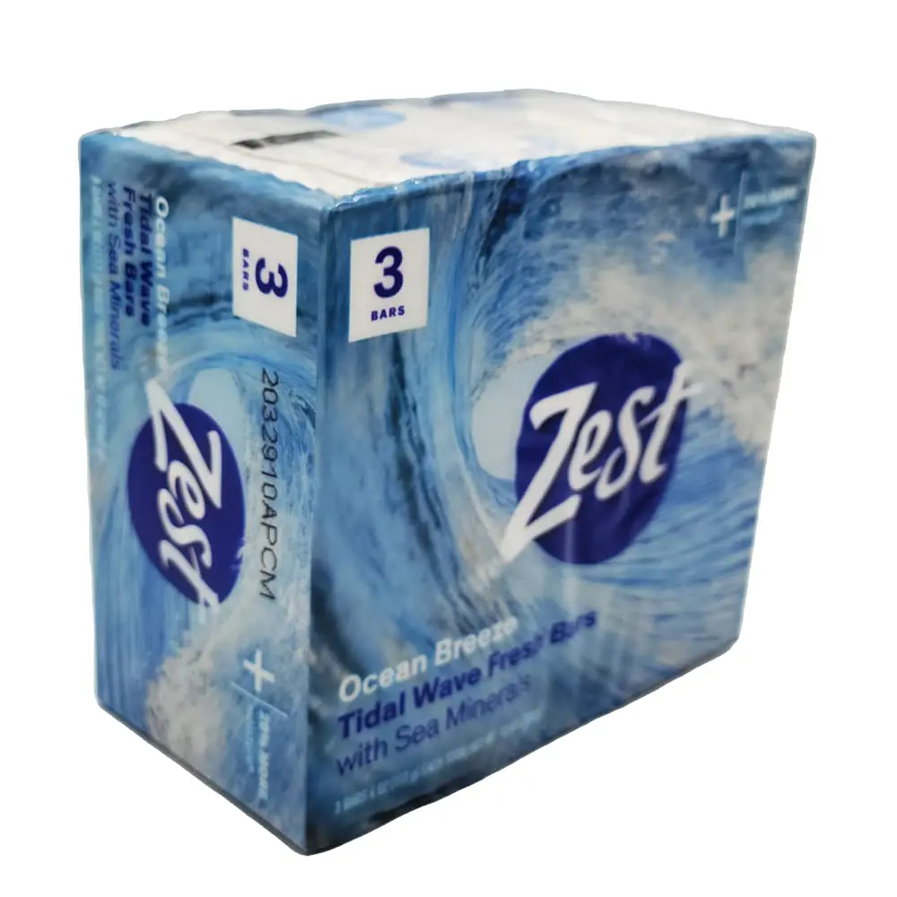 Zest Ocean Breeze Bar Soap 3 ct, 12 oz (340 g) | Cleanses Skin for All Types - view 2