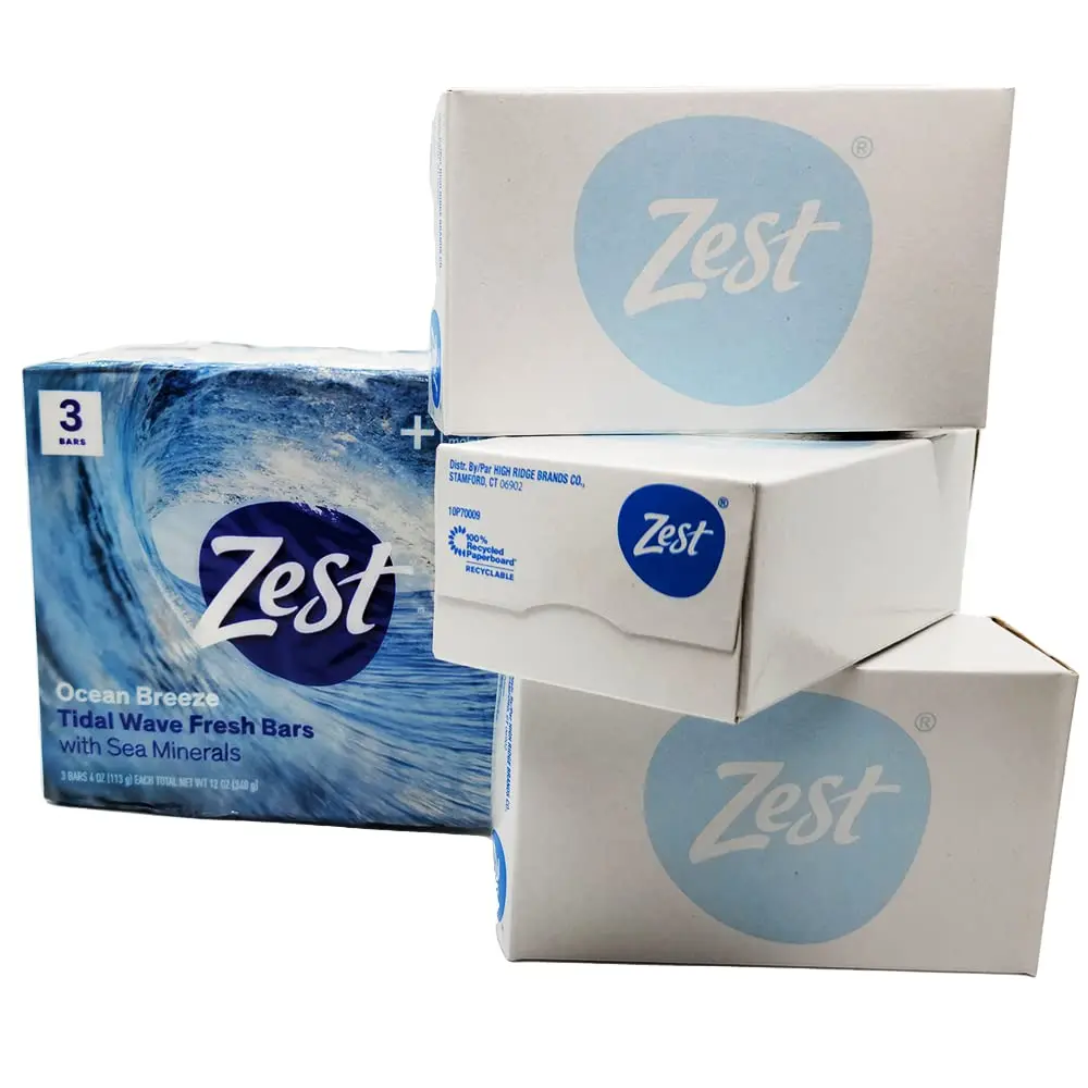 Zest Ocean Breeze Bar Soap 3 ct, 12 oz (340 g) | Cleanses Skin for All Types - view 4