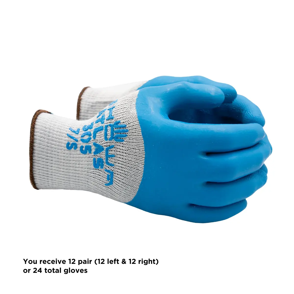 SHOWA Atlas 305 Rubber Work Gloves, Large | Heavy-Duty Grip & Comfort - view 3