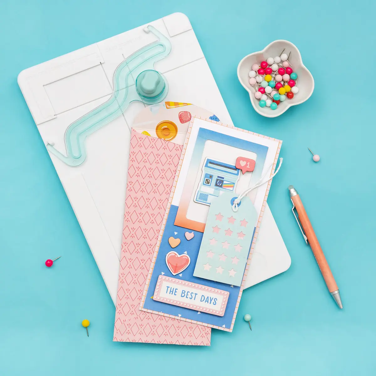 We R Memory Keepers Slimline Card Punch Board | Creates Envelopes for Handmade Cards - view 5