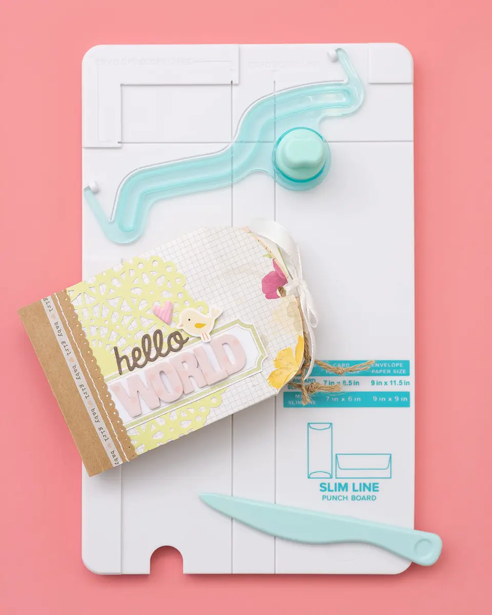 We R Memory Keepers Slimline Card Punch Board | Creates Envelopes for Handmade Cards - view 8